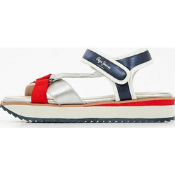 Pepe Jeans Παιδικά Πέδιλα για Κορίτσι Ασημί Navy Μπλε PGS90181-255