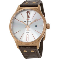 TW Steel Ανδρικό Ρολόι με Καφέ Δερμάτινο Λουράκι TW1304