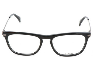 Lanvin VLN731M 0BLK Ανδρικός Σκελετός Γυαλιών Οράσεως Κοκάλινος Μεταλλικός Ασημί Μαύρος