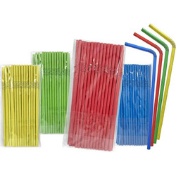 Καλαμάκια Χάρτινα Χρωματιστά Σπαστά 40τεμ 24cm Homie 3781