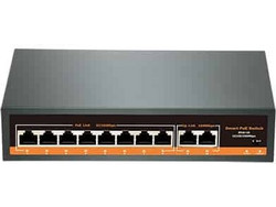PoE Switch 8 Port HT82 με ισχύ 120W & 2 θύρες uplink 10/100/1000 - ART-HT82
