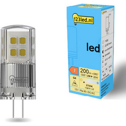 Λάμπα LED 123LED G4 Dimmable Διάφανη 2700K 200lm 2W Warm White