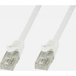Techly U/UTP Cat.6 Καλώδιο Δικτύου Ethernet 0.5m White CCA6U-005-WHT