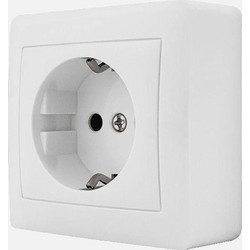 Πρίζα Σούκο Ασφαλείας Stinel-Karin Επίτοιχη 16 A/250 V Λευκή - IP20 & Διπολική με Γείωση