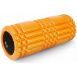 AMILA Foam Roller Plexus Πορτοκαλί/Μαύρο (Φ14x33cm)