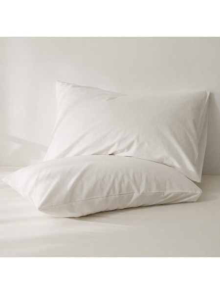 Μαξιλαροθήκες ύπνου Ζευγάρι Luxury Sand Pillowcases 52x72cm Λευκό ForHome 557216 - For Home