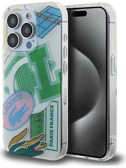 Σκληρή θήκη Lacoste LCHMP15LUPAN για iPhone 15 Pro 6.1" με διπλή επίστρωση και προστασία MagSafe