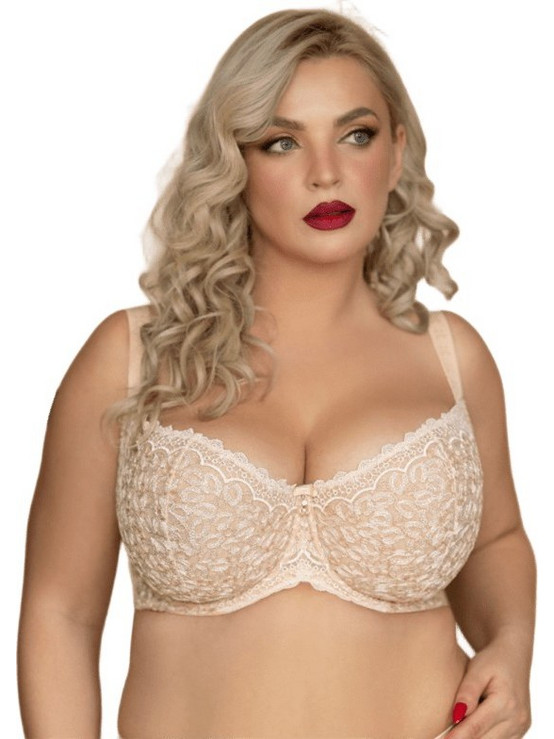 Γυναικείο Σουτιέν Μπαλκονέ KrisLine-BETTY L1100 ΜΠΕΖ ΜΠΕΖ