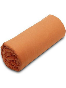 Sunshine Κατωσέντονο Menta με λάστιχο 7 Orange Yπέρδιπλο (180x200+20)