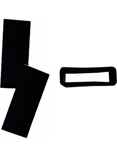 Ανταλλακτικό Θυλάκι Σιλικόνης Silicone Buckle Ring Για Λουράκια Ρολογιών 20mm - Μαύρο ΟΕΜ