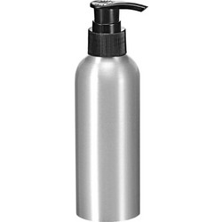 Μπουκαλάκια Αλουμινίου Με Αντλία Μαύρη 150ml, 1 τμχ