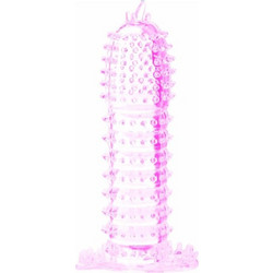 Baile Casual Love Silicone Sleeve Κάλυμμα Επιμήκυνσης Πέους 14cm Ροζ