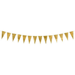 Σημαιακια Χρυσα 13 cm x 2,15 Μ Beauty Home