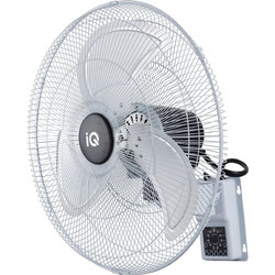 IQ MWF-20R Ανεμιστήρας Τοίχου 50cm 130W με Τηλεχειριστήριο Ασημί
