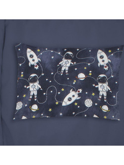 ΜΑΞΙΛΑΡΟΘΗΚΗ ΕΜΠΡΙΜΕ bebe Galaxy Travel 90 35X45 Blue 100% Cotton Flannel
