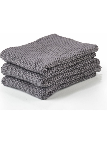 Ποτηρόπανα 37807 (Σετ 3τμχ) 27x27 Grey Zone Denmark 100% Βαμβάκι