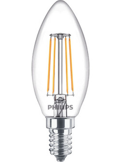 Philips LED Lamp E14 4-Pack 40W 2700K Filament candle