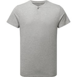 Ανδρικό T-shirt με κουμπί PREMIER PR219 Comis Grey Melange