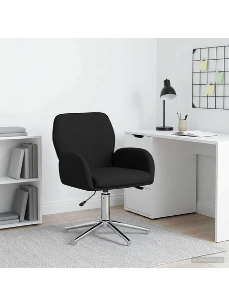 vidaXL Γυροσκοπική Καρέκλα Γραφείου Ύφασμα 54x58x90cm Μαύρο 1 τεμ