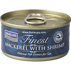 Fish4Cats Finest Adult with Mackerel & Shrimp 70gr