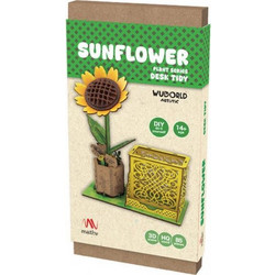 Mathv Artistic Flower Desk Tidy: Sunflower DIY Ξύλινο Διακοσμητικό WWD-001