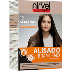 Nirvel Technica Alisado Brasileno Kit Σετ Ισιωτικής Θεραπείας Μαλλιών Κερατίνης