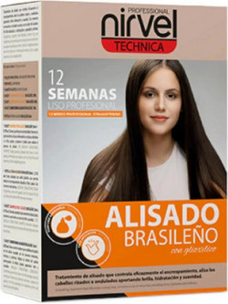 Nirvel Technica Alisado Brasileno Kit Σετ Ισιωτικής Θεραπείας Μαλλιών Κερατίνης