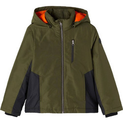 Name It Παιδικό Μπουφάν Χειμωνιάτικο Softshell Αδιάβροχο Αντιανεμικό Πράσινο 13204456