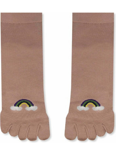 YTLI Κάλτσα με Δάχτυλα Toe Socks με Σχέδια Rainbow