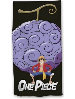 One Piece Luffy Παιδική Πετσέτα Θαλάσσης Microfiber Μαύρη 70x140cm 5407010077964