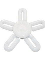 LED Λάμπα Πτυσσόμενη 60W με 5 Πτερύγια E27 Ψυχρό Λευκό 220V 4000LM RZ-0048