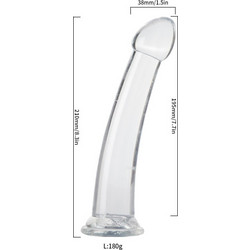 Ophelia's Dream Toys - C-Thru Dildo L- 10qs-d17-L