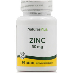 Nature's Plus Zinc 50mg 90 Ταμπλέτες