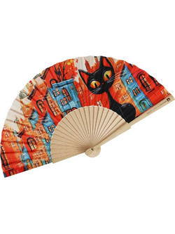ΒΕΝΤΑΛΙΑ ΞΥΛΙΝΗ 23εκ. - CAT IN THE CITY (NB000004)