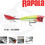 Rapala X-Rap Pop Τεχνητό Δόλωμα Ψαράκι 7cm 11gr CLN