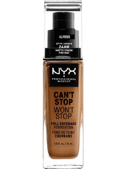 Nyx Can't Stop Won't Stop Full Coverage Almond Liquid Foundation 30ml