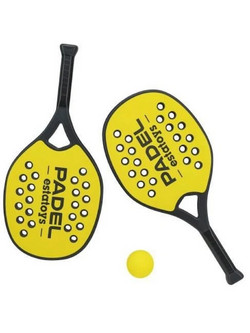 Globo Ρακέτες padel με μαλακή μπάλα (Κίτρινο)