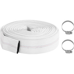 vidaXL Πυροσβεστική Μάνικα 20 μ. 1" PVC Λευκό - 30-μ-2, 51 mm/30 m
