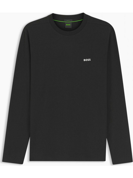 BOSS ATHLEISURE T-SHIRT Tee Long ΜΑΥΡΟ