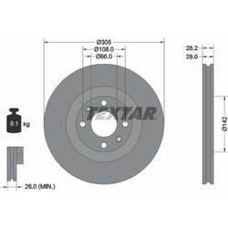 Textar Δισκόπλακα - 92097103