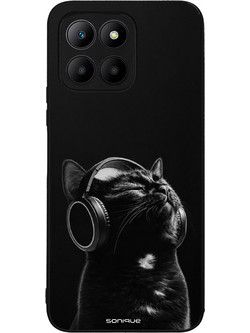 Sonique Men's Edition Θήκη (Honor 70 Lite 5G) Audio Kitten - Black