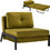 HomeMarkt Πολυθρόνα Κρεβάτι Βελούδινη Πράσινη Constance HM3078.13