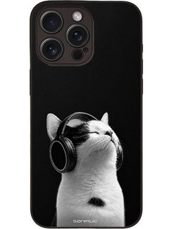 Sonique Men's Edition Θήκη Audio Kitten - White (iPhone 15 Pro Max)