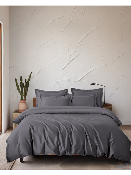 Πάπλωμα Σετ Υπέρδιπλο 235x250 Rythmos Tencel Lyocell Glacier Γκρί Καφέ