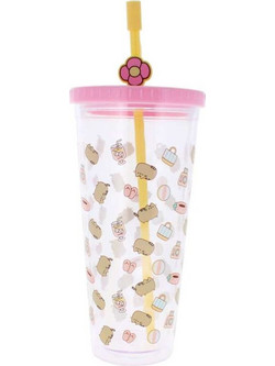 Pusheen - Ποτήρι με Καλαμάκι 700 ml