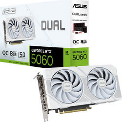 Asus GeForce RTX 5060 8GB GDDR7 Dual White OC Κάρτα Γραφικών