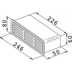 Franke Περσίδα σταθερή πλακέ AG 25/5 R