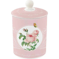 Easy Life Βάζο Με Καπάκι Πορσελάνης Royal Blossom 11.5x11.5x18cm 1.3L Πολύχρωμο