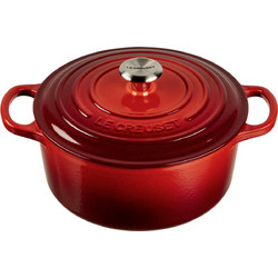 Le Creuset Signature Brater rund Μαντεμένια Κατσαρόλα Εμαγιέ 22cm