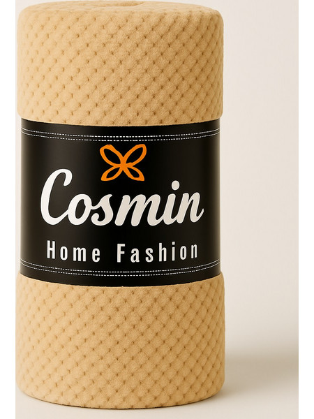 Κουβέρτες Υπέρδιπλες 220x240 Cosmin Veloura Fleece - Beige